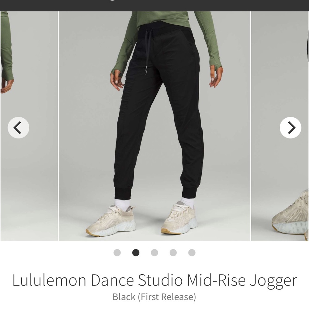 Lululemon Athletica dance studio joggers